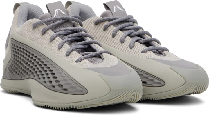 adidas Originals Gray Anthony Edwards 1 Low Sneakers - Image 4