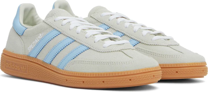 adidas Originals Gray & Blue Handball Spezial Sneakers - Image 4