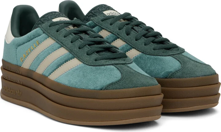 adidas Originals Green Gazelle Bold Sneakers - Image 4