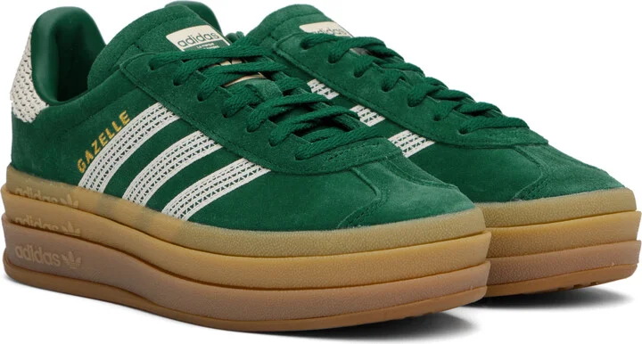 adidas Originals Green Gazelle Bold Sneakers - Image 4