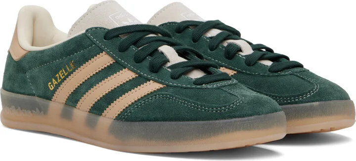 adidas Originals Green Gazelle Indoor Sneakers - Image 4