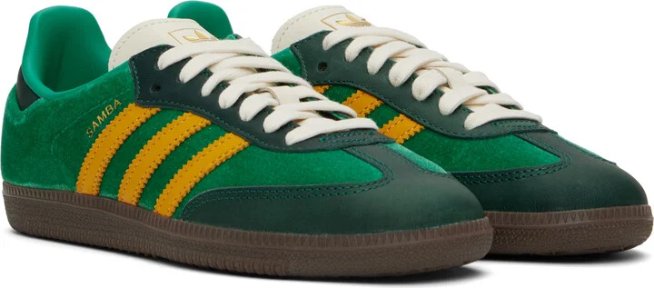 adidas Originals Green Samba OG Sneakers - Image 4