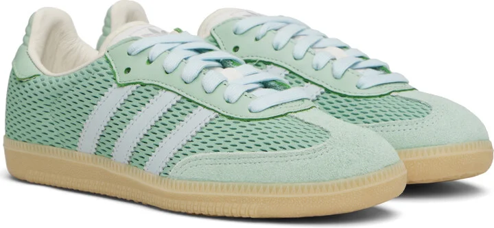 adidas Originals Green Samba OG Sneakers - Image 4