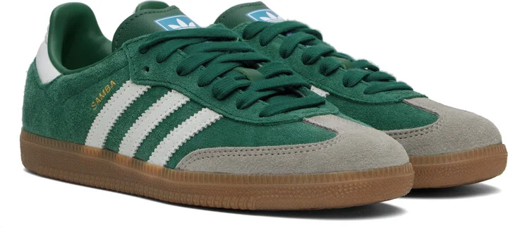 adidas Originals Green Samba Originals Sneakers - Image 4