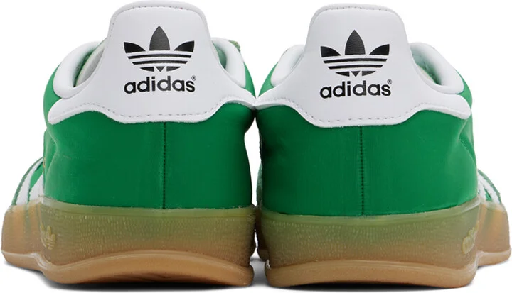 adidas Originals Green & White Gazelle Indoor Sneakers - Image 2