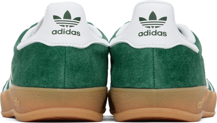 adidas Originals Green & White Gazelle Indoor Sneakers - Image 2