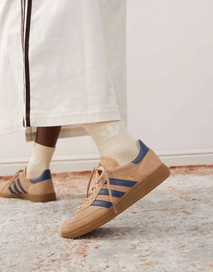 adidas Originals Handball Spezial in light brown and navy