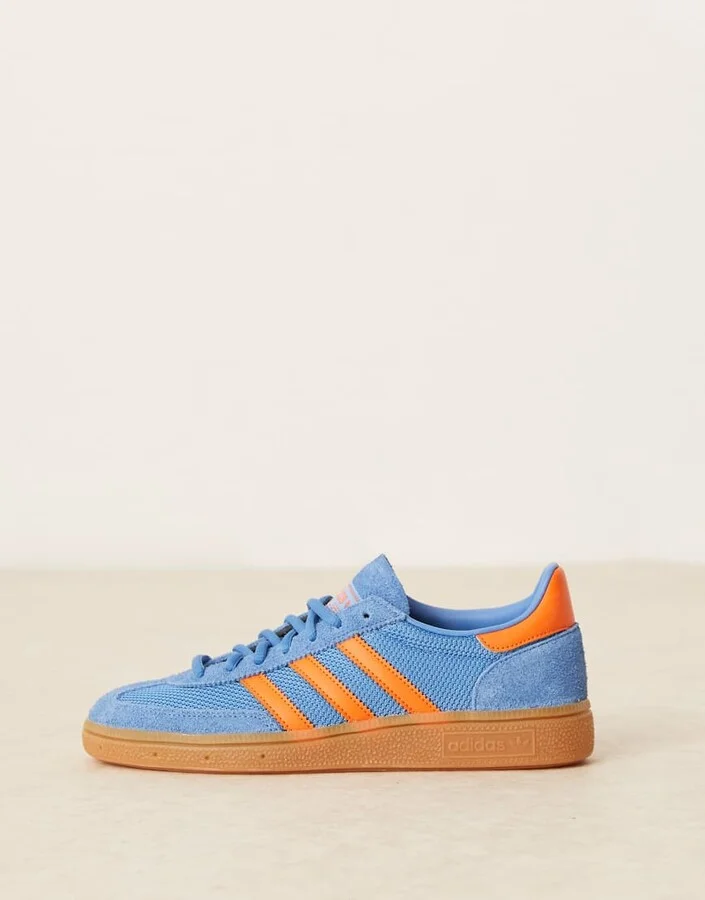 adidas Originals Handball Spezial sneakers in blue and orange - Image 2