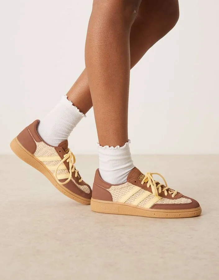 adidas Originals Handball Spezial sneakers in brown and orange