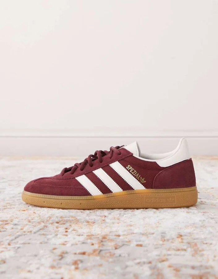 adidas Originals Handball Spezial sneakers in burgundy - Image 2