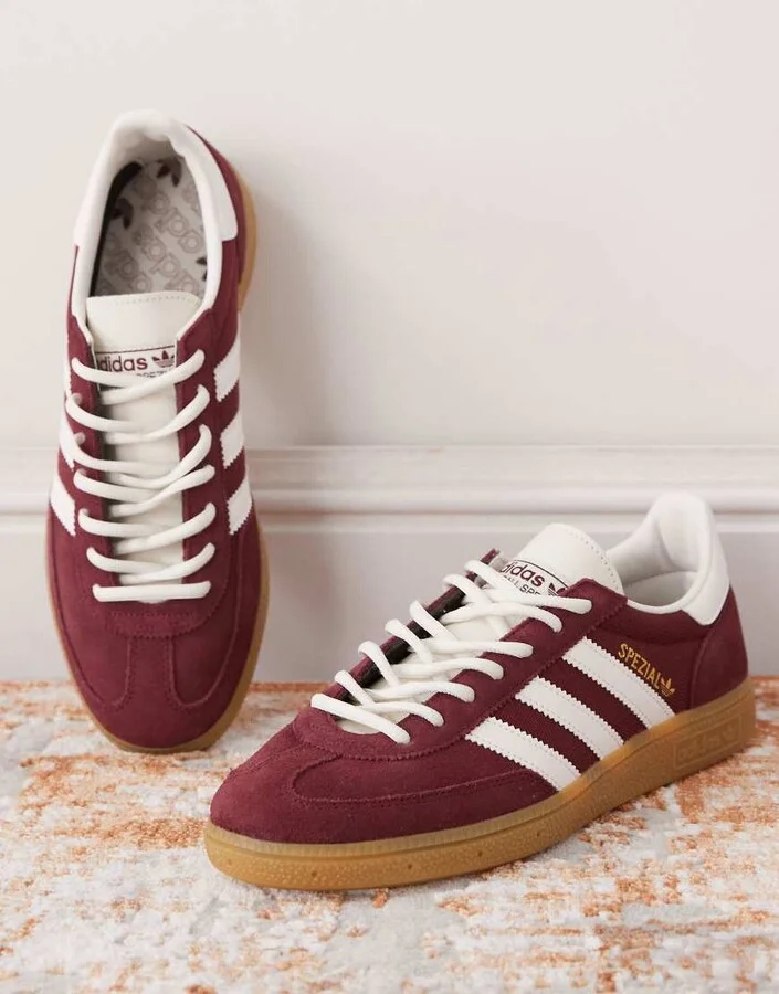 adidas Originals Handball Spezial sneakers in burgundy - Image 4