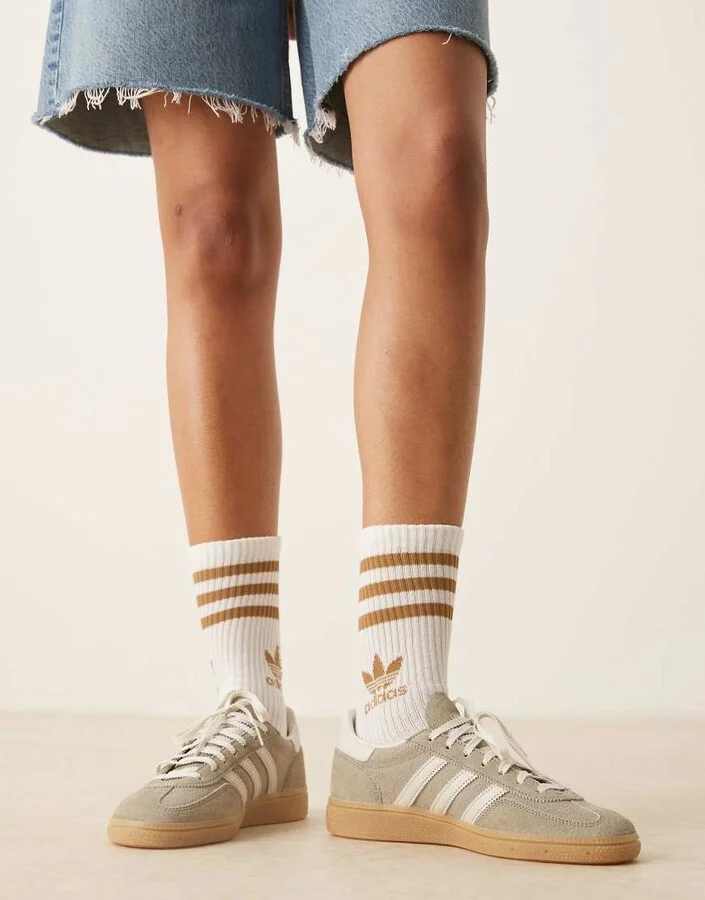 adidas Originals Handball Spezial sneakers in gray and silver - Image 3