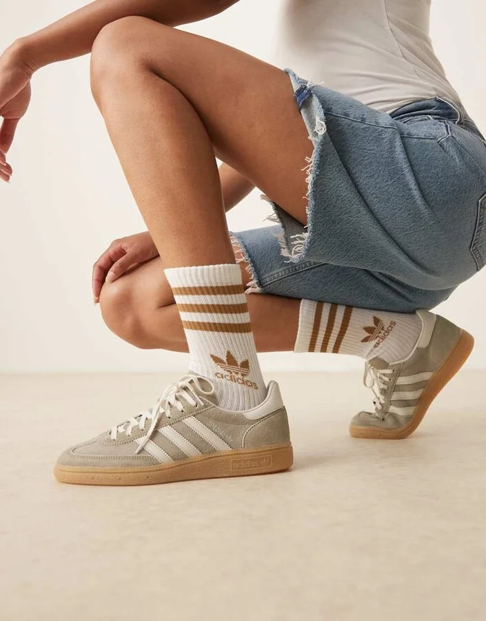adidas Originals Handball Spezial sneakers in gray and silver