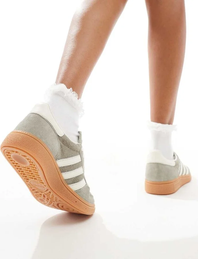 adidas Originals Handball Spezial sneakers in gray and white - Image 3