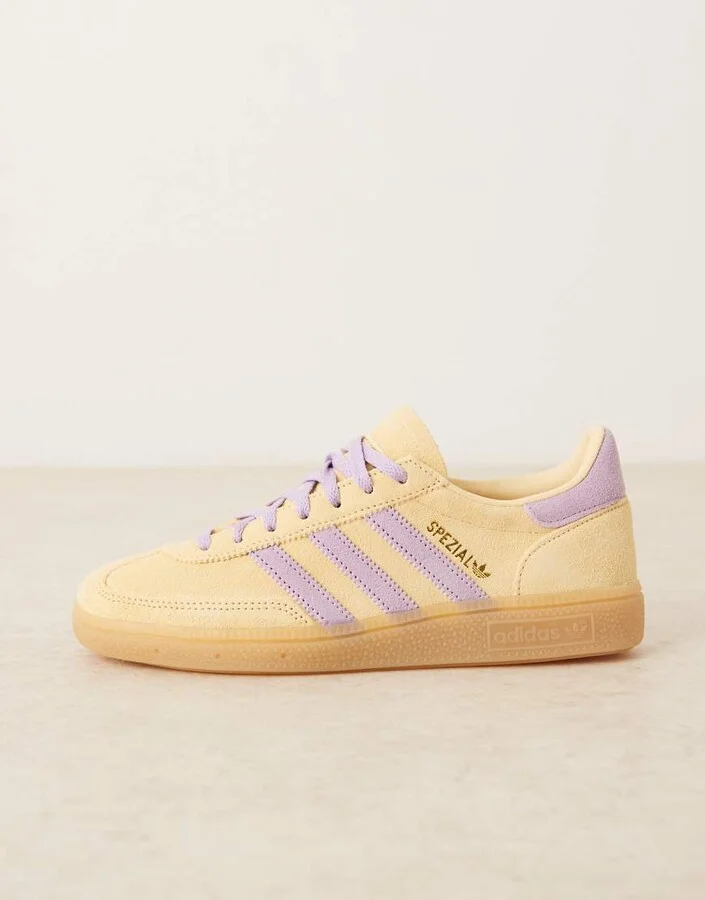 adidas Originals Handball Spezial sneakers in orange and purple - Image 2