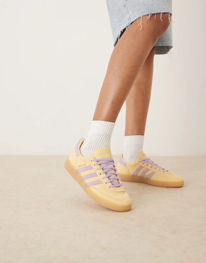 adidas Originals Handball Spezial sneakers in orange and purple