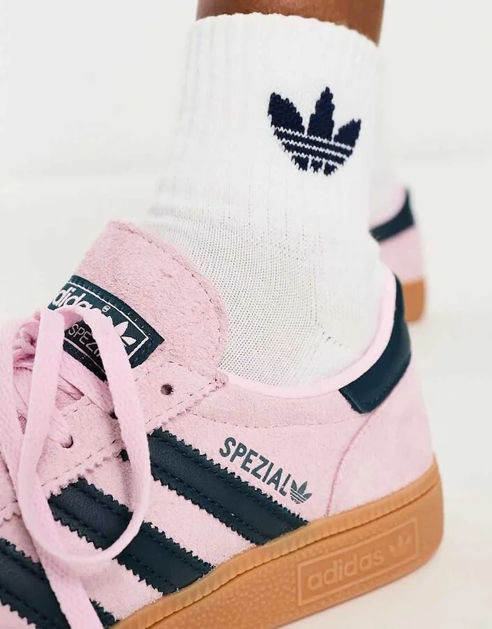 adidas Originals Handball Spezial sneakers in pink and navy - Image 3