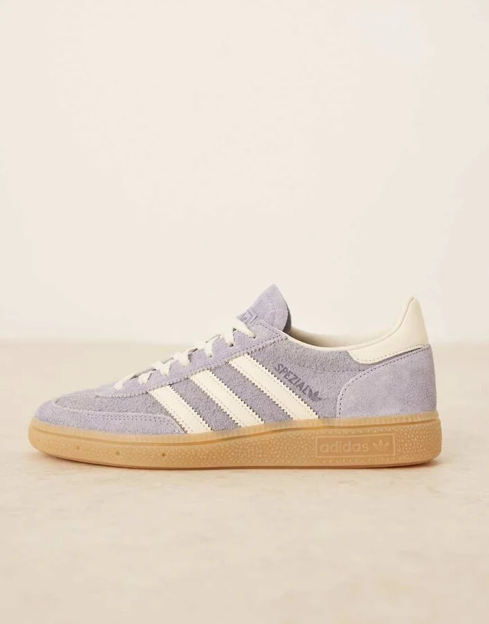 adidas Originals Handball Spezial sneakers in purple and white - Image 2