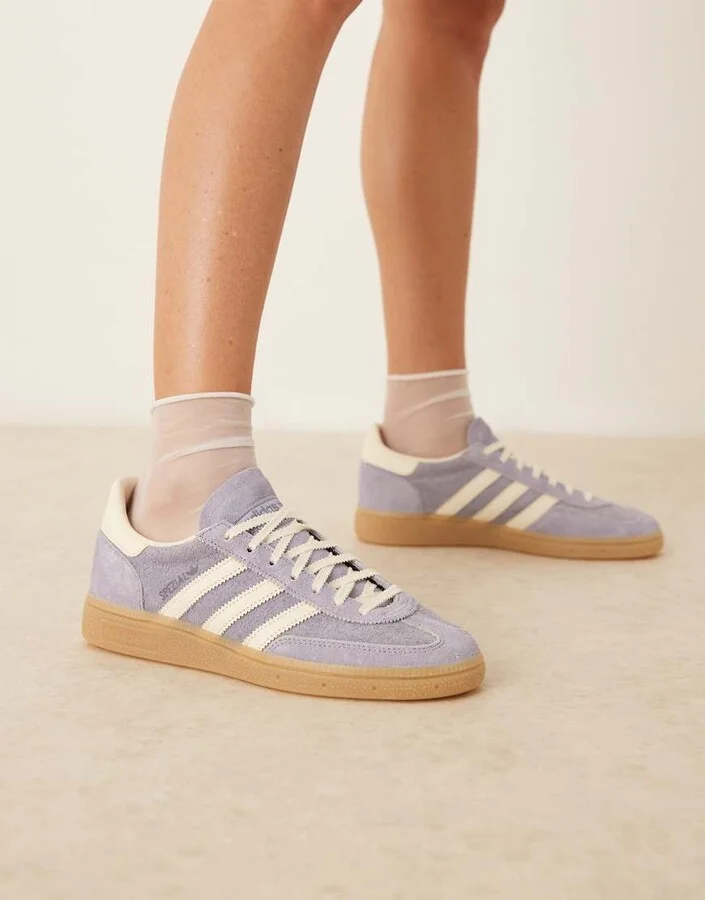adidas Originals Handball Spezial sneakers in purple and white