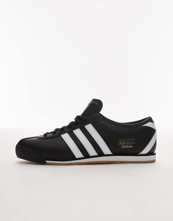 adidas Originals Italia 70s sneakers in black and white - Image 2