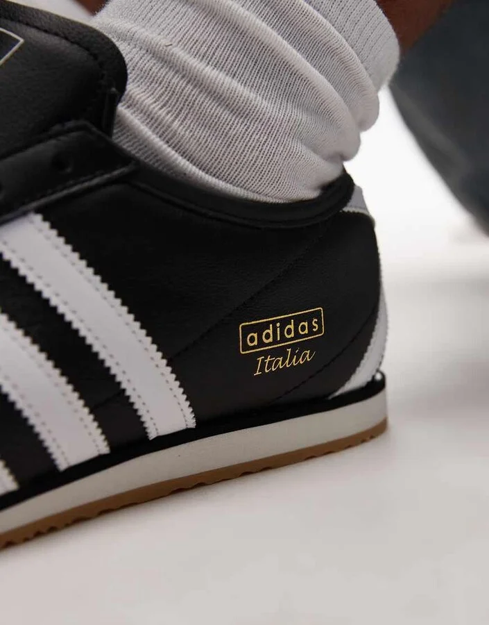 adidas Originals Italia 70s sneakers in black and white - Image 4