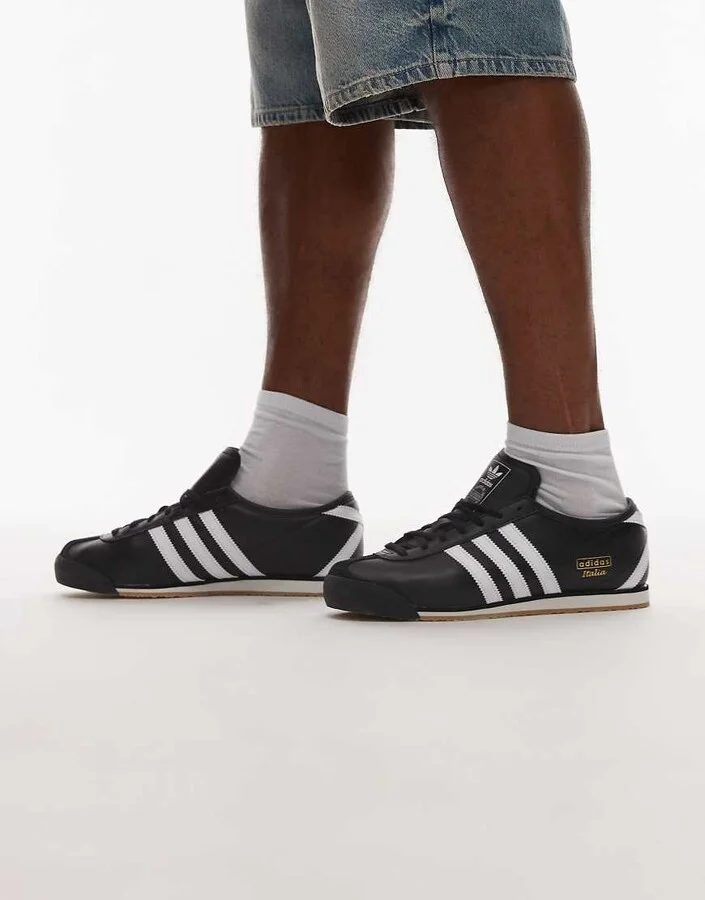 adidas Originals Italia 70s sneakers in black and white
