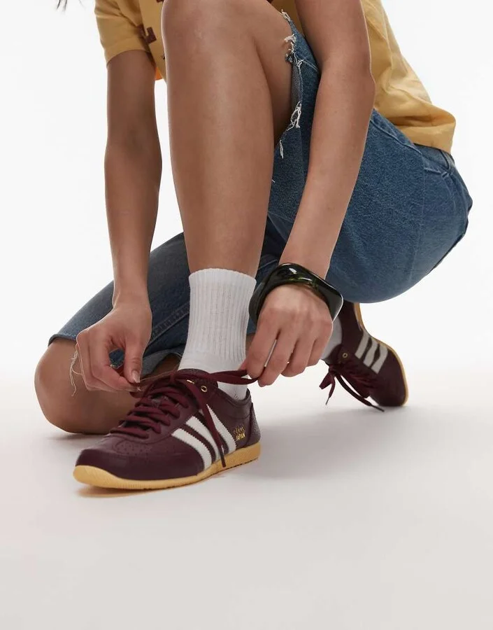 adidas Originals Japan Decon sneakers in burgundy