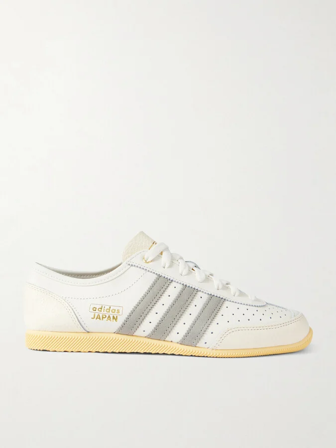 adidas Originals - Japan Decon W Perforated Suede-trimmed Leather Sneakers - Off-white