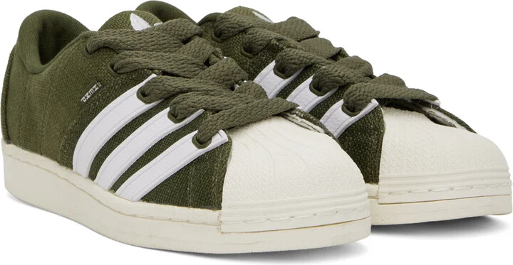 adidas Originals Khaki Superstar Supermodified Sneakers - Image 4