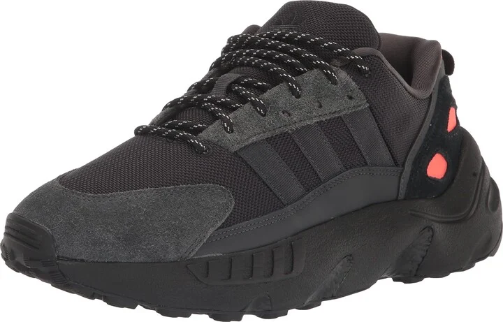 adidas Originals Mens ZX 22 Boost Black/Carbon/Solar Red 8