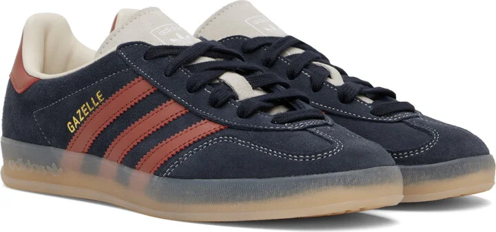 adidas Originals Navy Gazelle Indoor Sneakers - Image 4