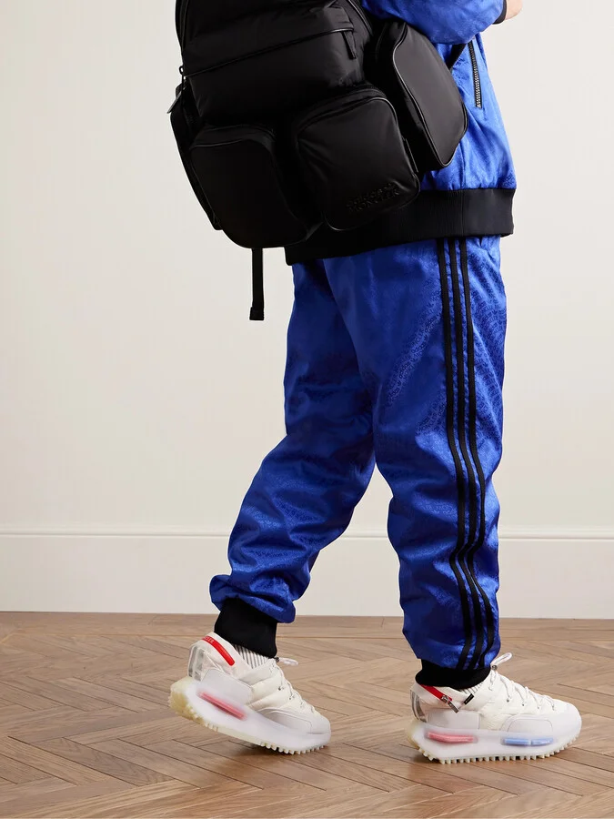 + adidas Originals NMD Runner Stretch Jersey-Trimmed Quilted GORE-TEX High-Top Sneakers - Image 2