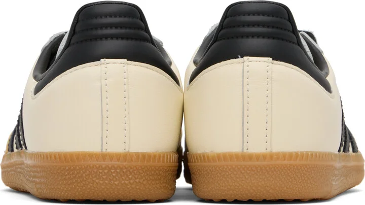 adidas Originals Off-White & Black Samba OG Sneakers - Image 2