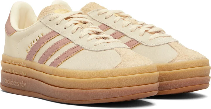 adidas Originals Off-White Gazelle Sneakers - Image 4
