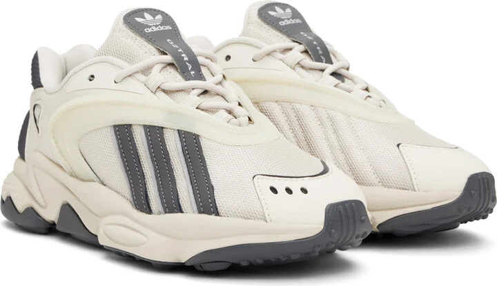 adidas Originals Off-White & Gray Oztral Sneakers - Image 4