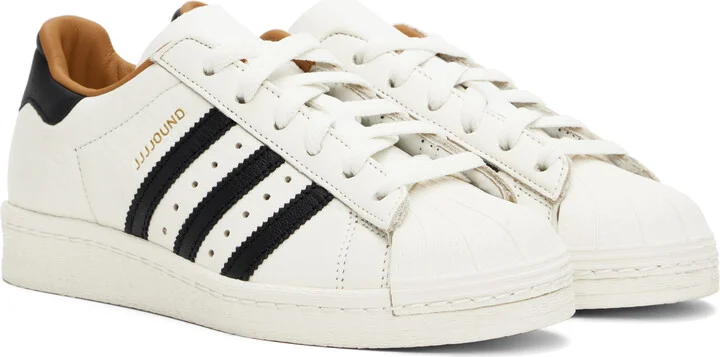 adidas Originals Off-White JJJJound Edition Superstar 82 Sneakers - Image 4