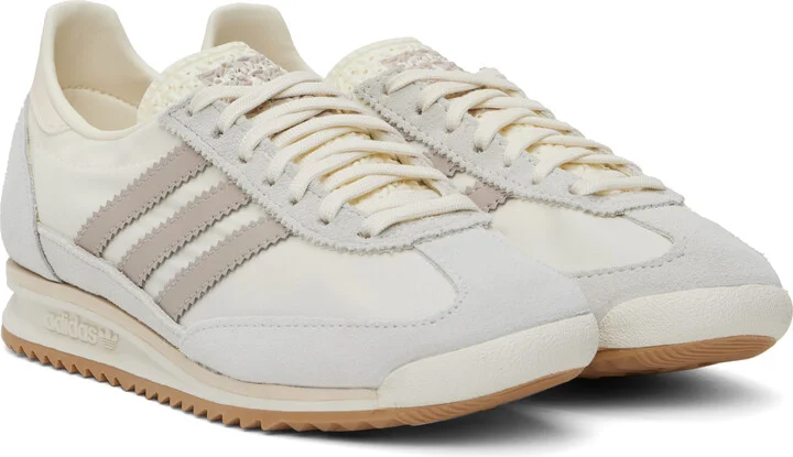 adidas Originals Off-White & Taupe SL 72 OG Sneakers - Image 4