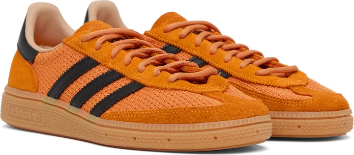 adidas Originals Orange & Black Handball Spezial Sneakers - Image 4