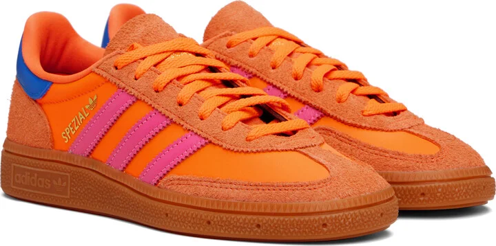 adidas Originals Orange Handball Spezial Sneakers - Image 4
