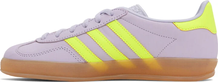adidas Originals Purple & Green Gazelle Indoor Sneakers - Image 3