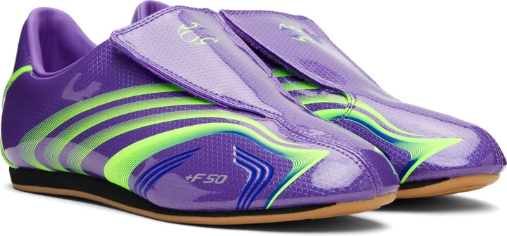 adidas Originals Purple Taekwondo F50 Sneakers - Image 4