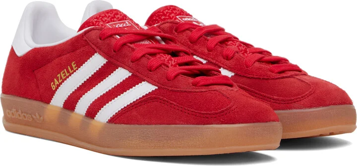 adidas Originals Red Gazelle Indoor Sneakers - Image 4