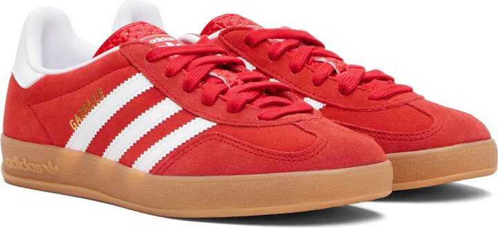 adidas Originals Red Gazelle Indoor Sneakers - Image 4