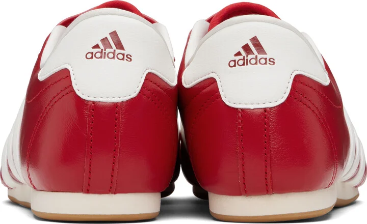 adidas Originals Red & Off-White 'Adidas' Taekwondo Sneakers - Image 2