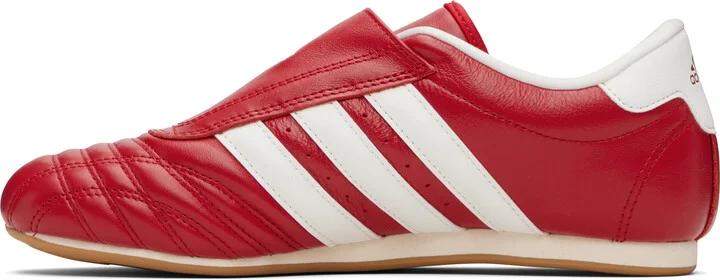 adidas Originals Red & Off-White 'Adidas' Taekwondo Sneakers - Image 3