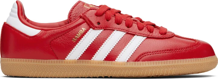 adidas Originals Red Samba OG Sneakers