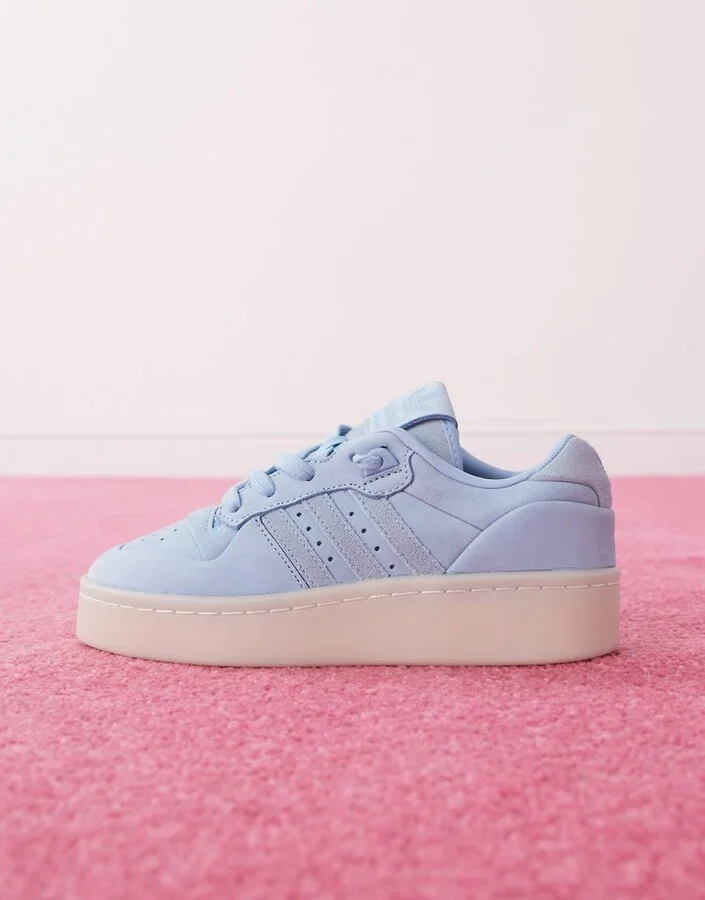 adidas Originals Rivarly Lux Low sneakers in light blue - Image 2