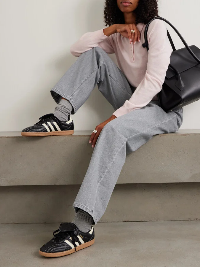 adidas Originals - Samba Lt Leather Sneakers - Black - Image 2