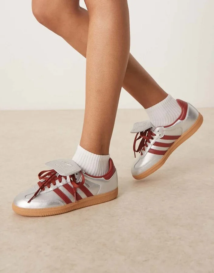 adidas Originals Samba LT sneakers in metallic silver - Image 4