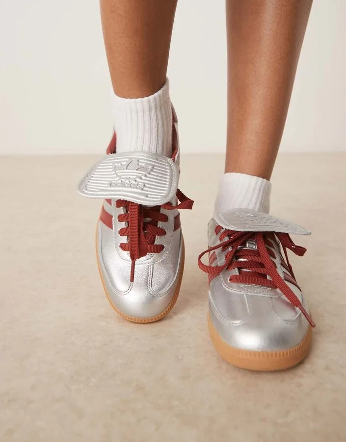 adidas Originals Samba LT sneakers in metallic silver